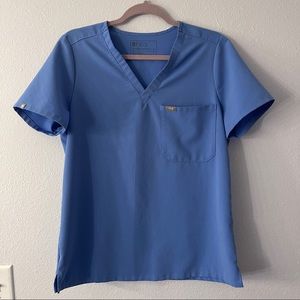 FIGS | Catarina One-Pocket Scrub Top | M | Ceil Blue